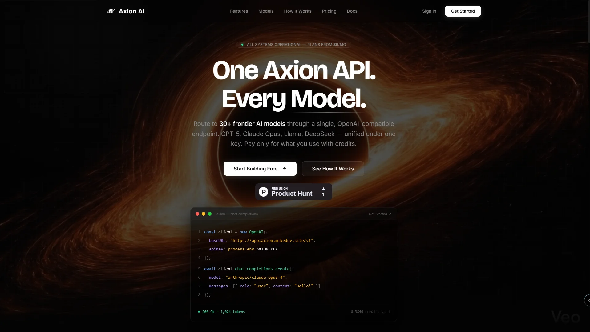 Axion screenshot