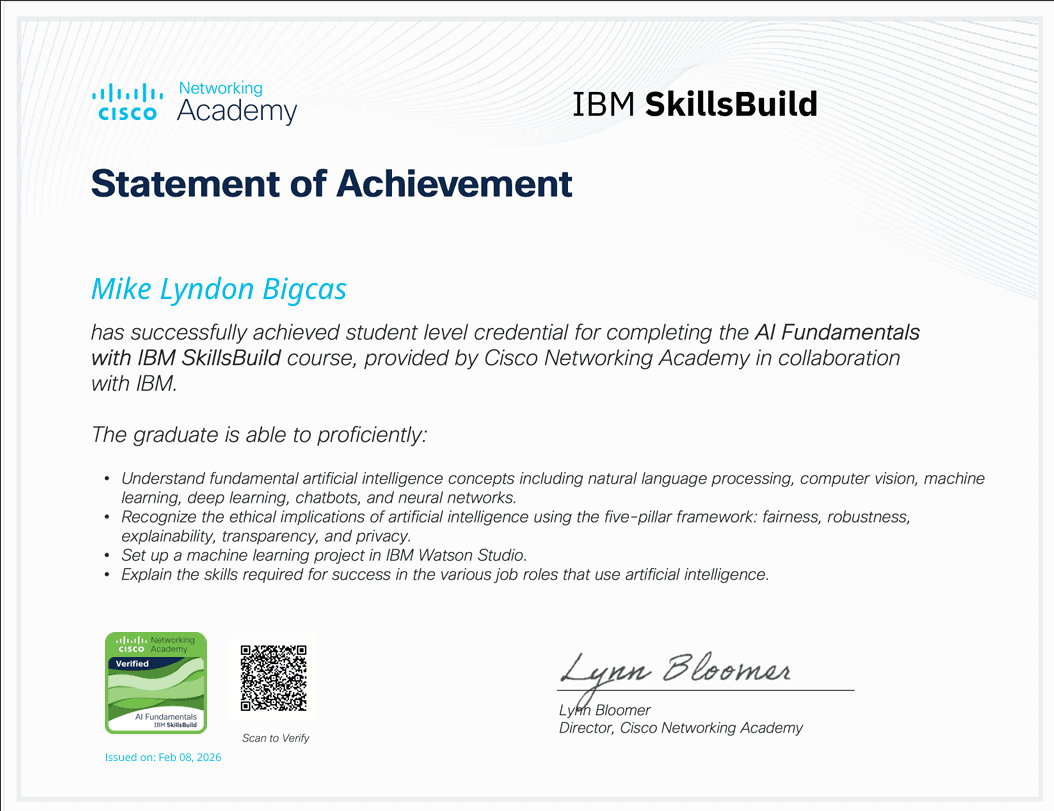 AI Fundamentals with IBM SkillsBuild