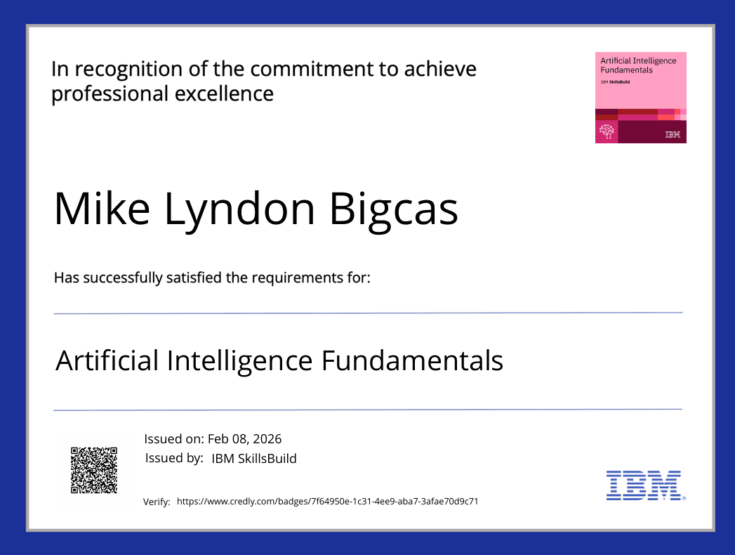 Artificial Intelligence Fundamentals
